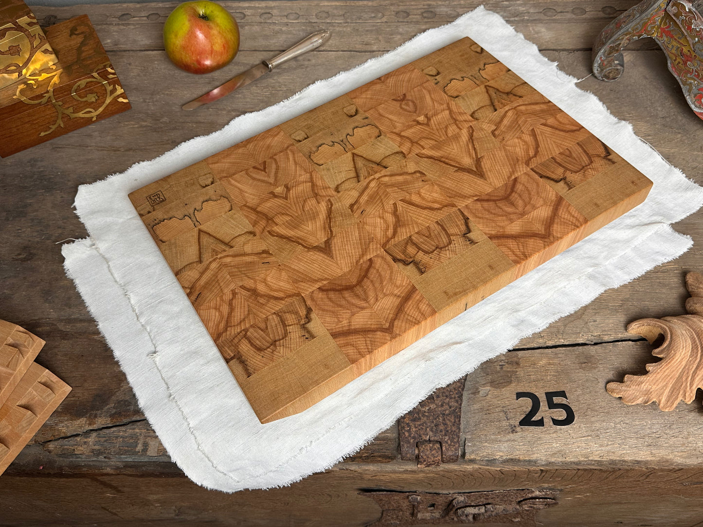 #25 Hirnholzschneidebrett ohne Gravur - Buche