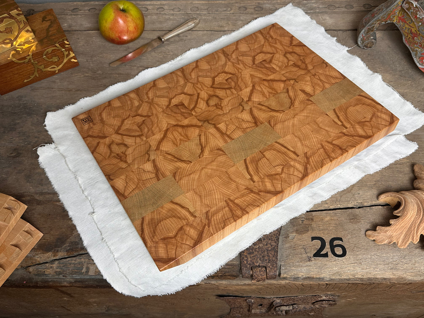 #26 Hirnholzschneidebrett ohne Gravur - Buche